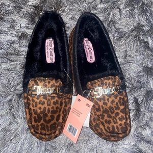Juicy Couture Faux Fur Bling Loafers Size 8- VGUC